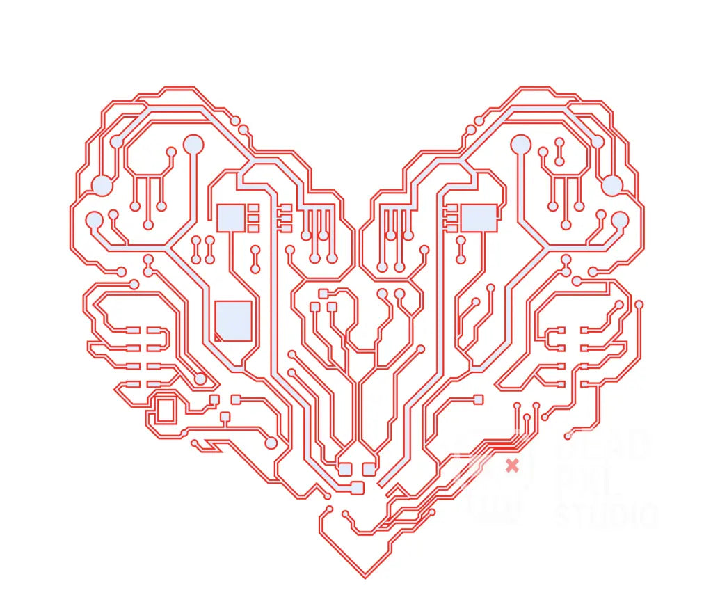 circuit heart sweatshirt