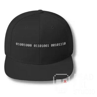 Binary Hat | Minimal Tech Dad Cap for Developers & Hackers Dead Pixel Studio